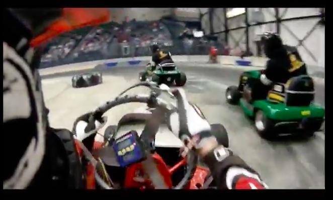 Ride Along On The Helmet Of A Lawnmower Racer At The Grand Rapids Deltaplex -This Guy Is Fast!