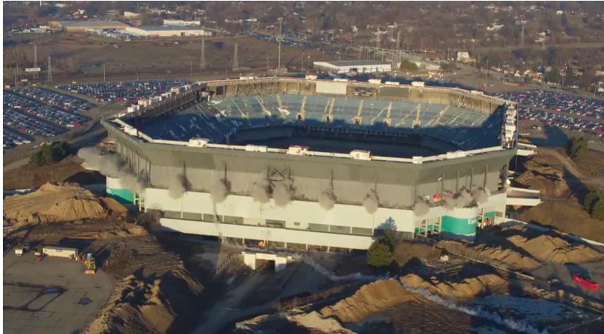 VIDEO: Destruction Denied As Pontiac Silverdome Does Not Give In To Botched Implosion Attempt