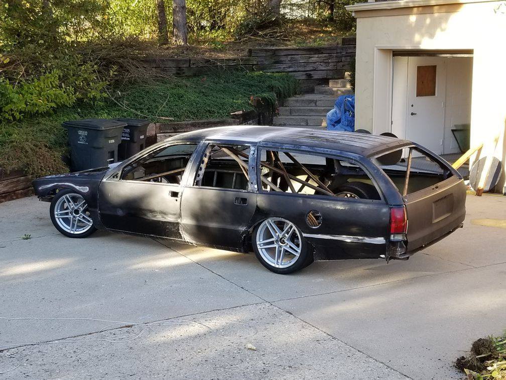 Dude, Perfect: Someone Is Stuffing A C6 Corvette Chassis Into A Buick Roadmaster Wagon To Make A Time Attack Car