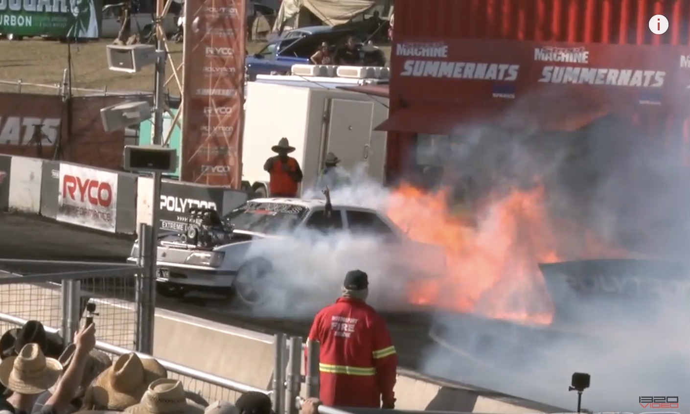 Hand-Controlled Hellraiser: This Holden Burnout Machine Is Perfectly Handi-Capable!