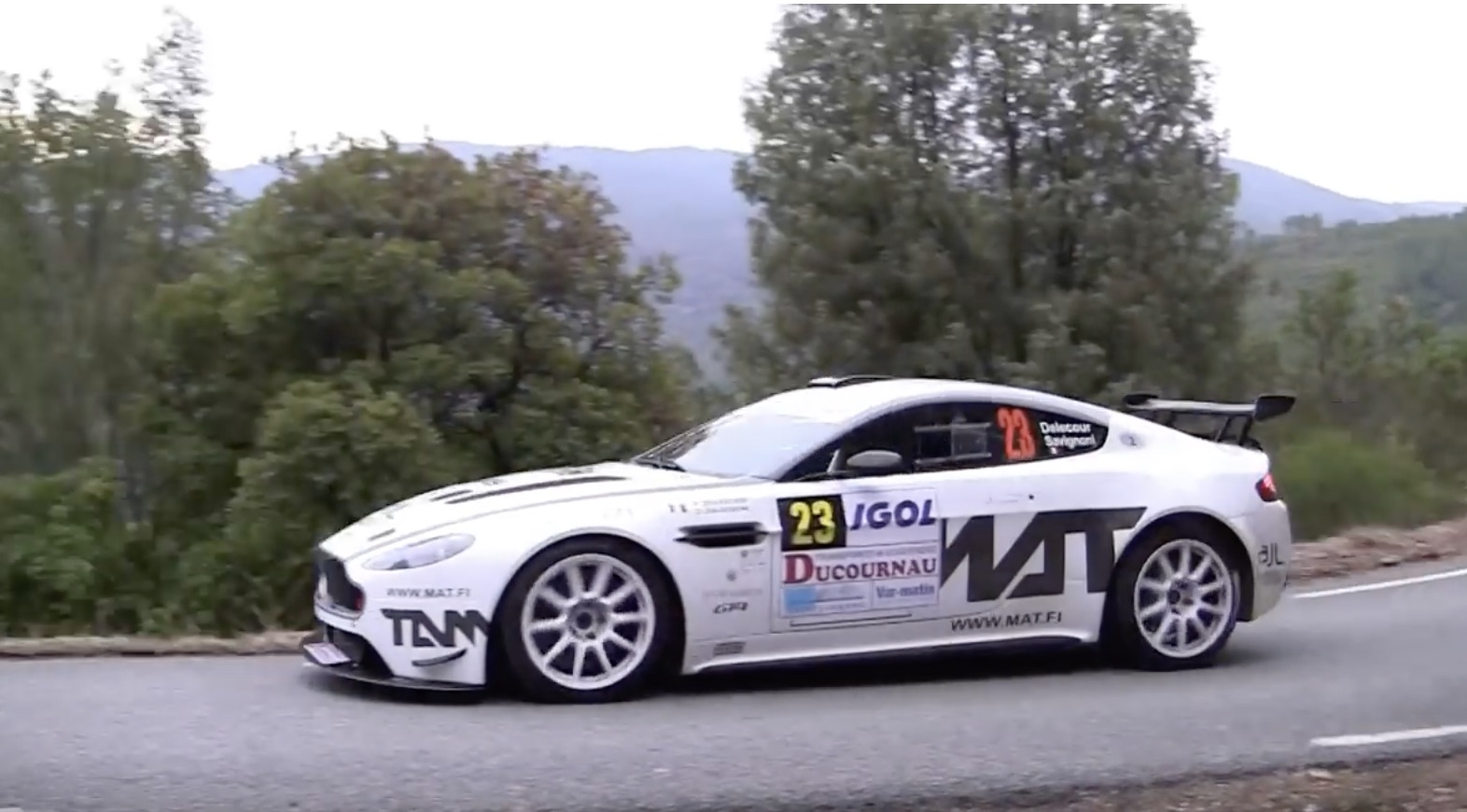 Morning Symphony: The Unholy Wail Of An Aston Martin Vantage GT4 Rally Car