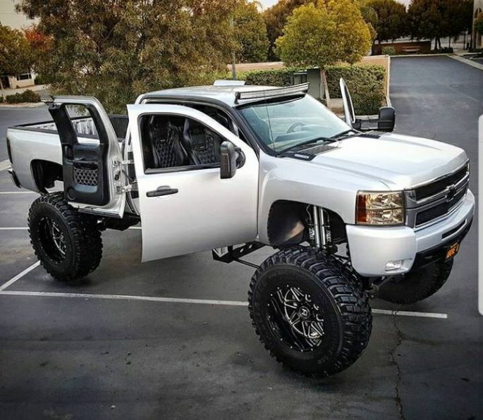 BangShift.com This Silverado Has A 22 Inch Lift, Duramax Power, Big ...