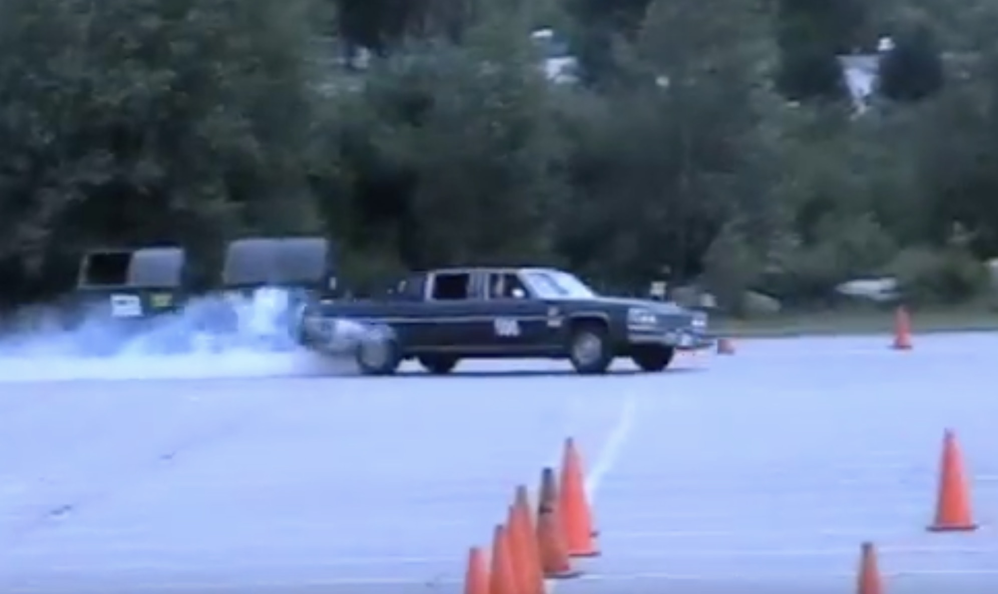 Classic YouTube: Making A Presidential Autocross Lap In A Caddy Limo!