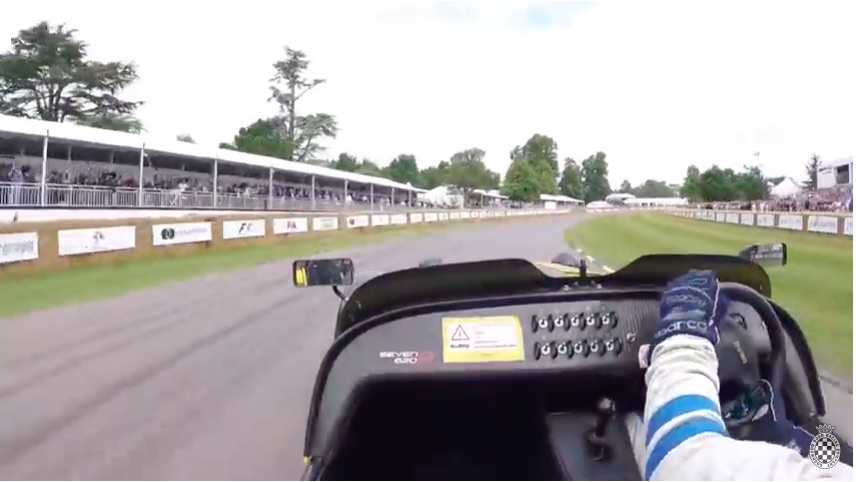 Parade Lap? Hell No – Ride In This Insane Caterham As It Assaults The Hill At The Goodwood Festival Of Speed