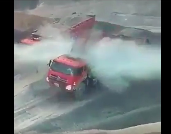 Wild Video: Watch The Hydraulic Cylinder In A Dump Truck Explode Under Pressure – Insane!