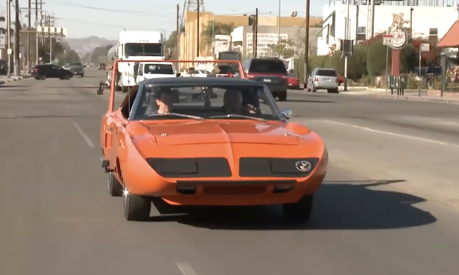 No Joke: Leno Checks Out A Hemi Superbird Owned By Jeff Dunham