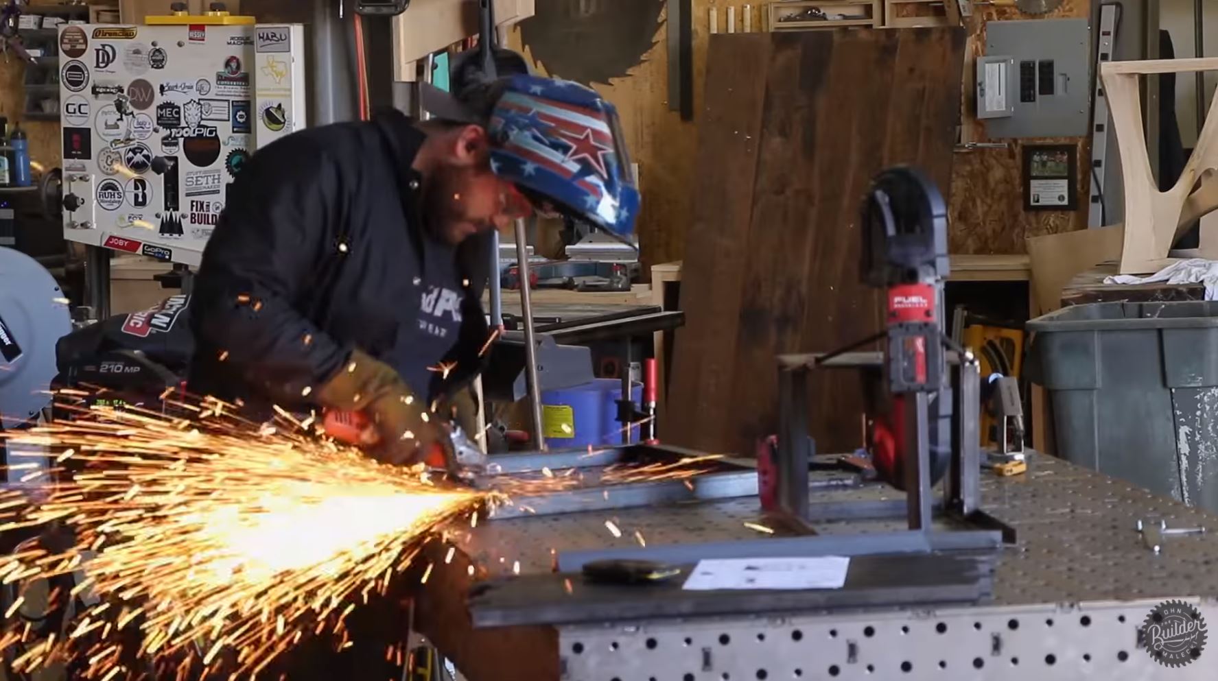 This DIY Metal Working Cart Is A Time And Space Save In The Shop For Sure.