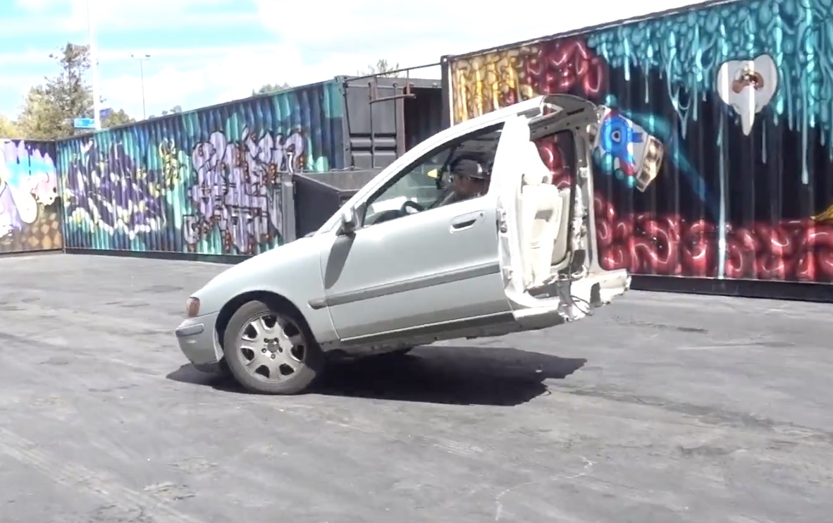 Blowing Off Steam: Why Cut A Volvo In Half? To Have Fun…Why Else?