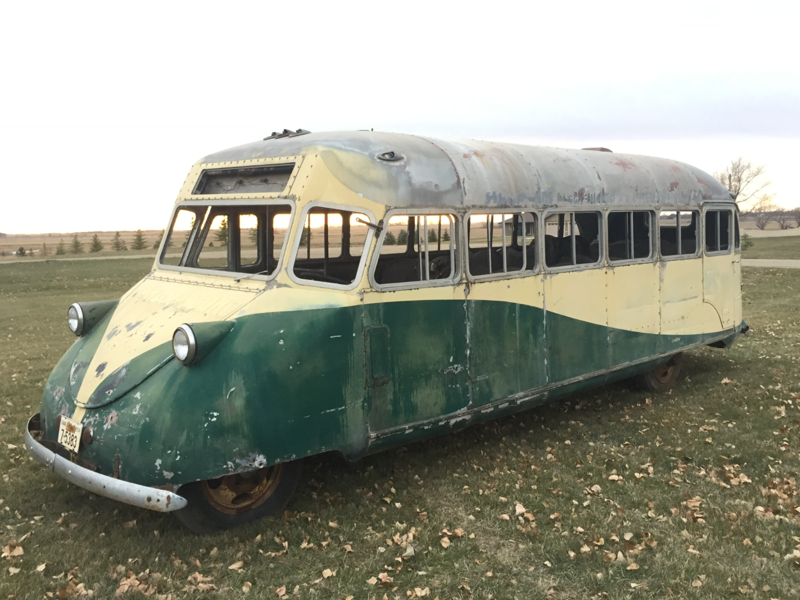 This 1938 Gar Wood Bodied Ford Bus Is A Freaky and Rare Aluminum Wonder