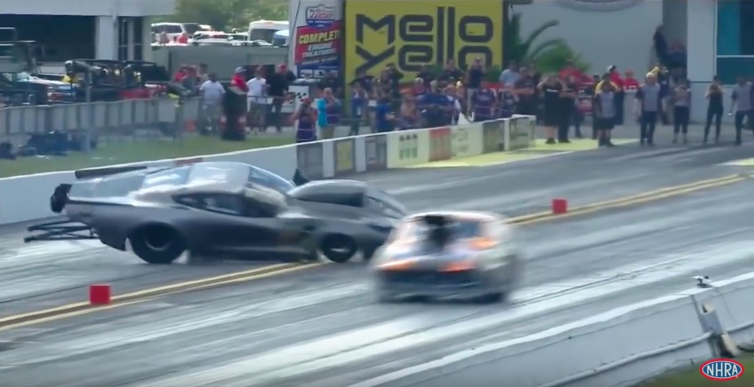 Watch NHRA Pro Mod Racer Chad Green Suffer A Nasty Wreck At Gainesville