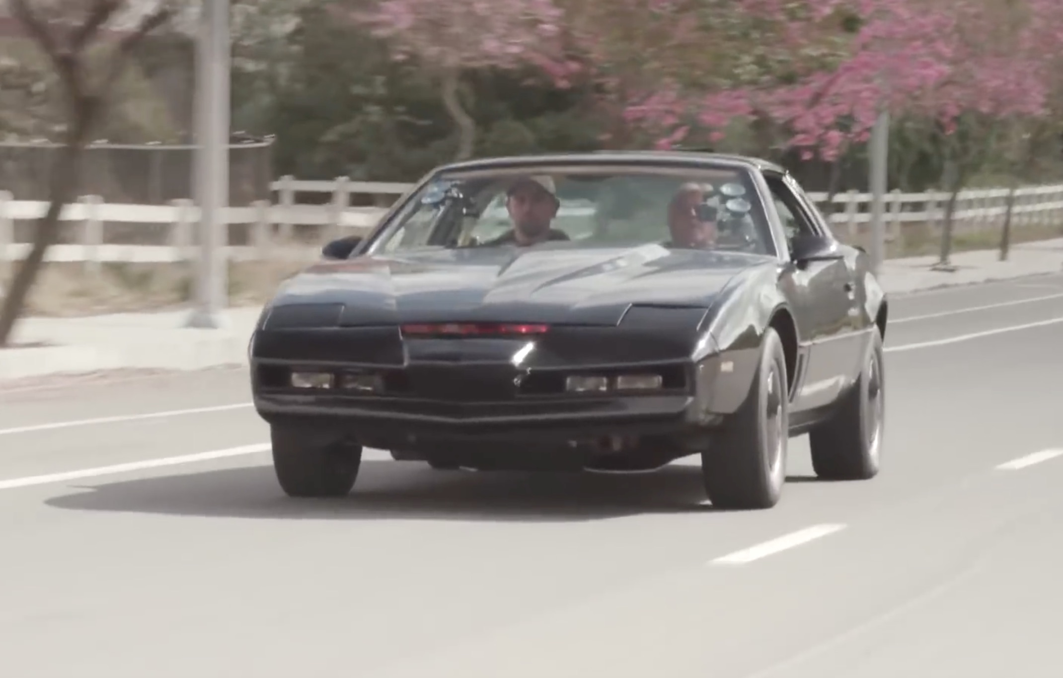 Jay Leno Gets To Drive A Real-Deal K.I.T.T. Pontiac! Doesn’t Look Bad For A Former Display Car, Does It?