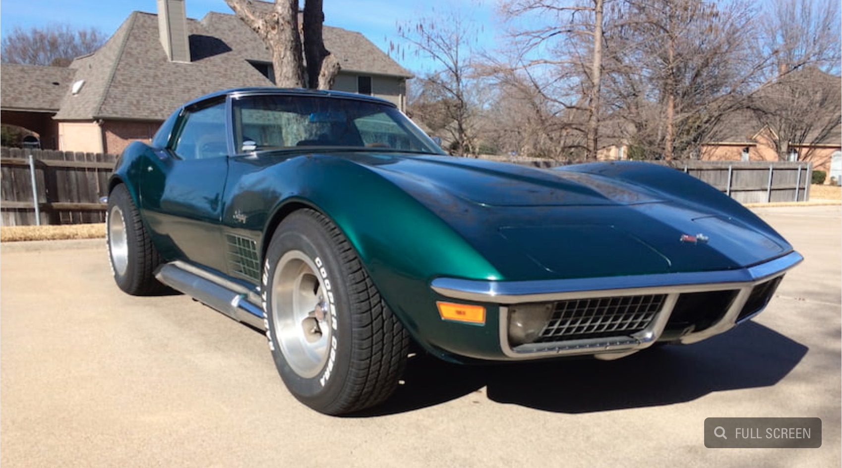 Day Two Beauty: This 1971 Chevrolet Corvette Is A Beauty Of An Emerald!