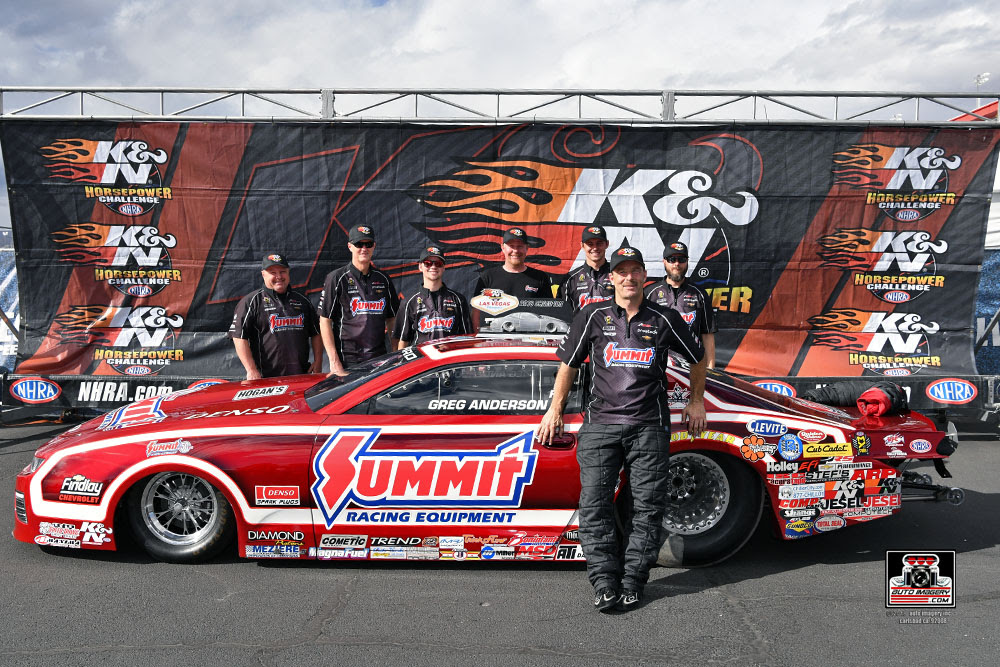 Greg Anderson Collects Record 7th K&N Horsepower Challenge Title and $50,000 at NHRA Vegas