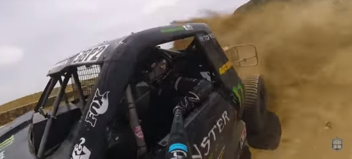 As If Driving An Off-Road Race Truck Wasn’t Hard Enough, Brian Deegan Does It Will Taking Selfies!