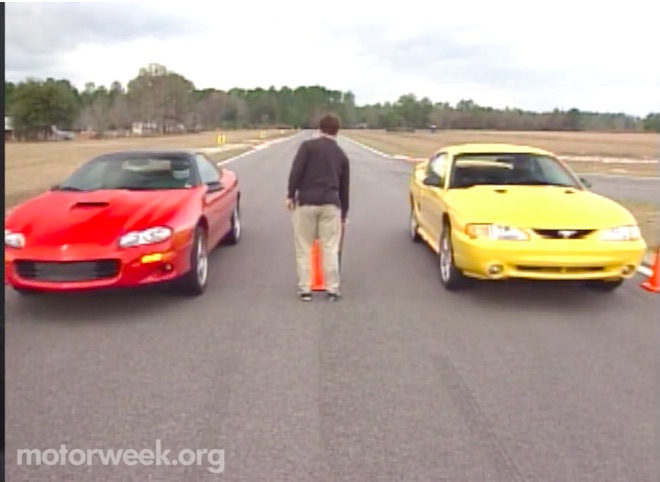 20 Years Ago This Is What The Mustang vs Camaro Battle Looked Like – A Cobra And An SS Fight!