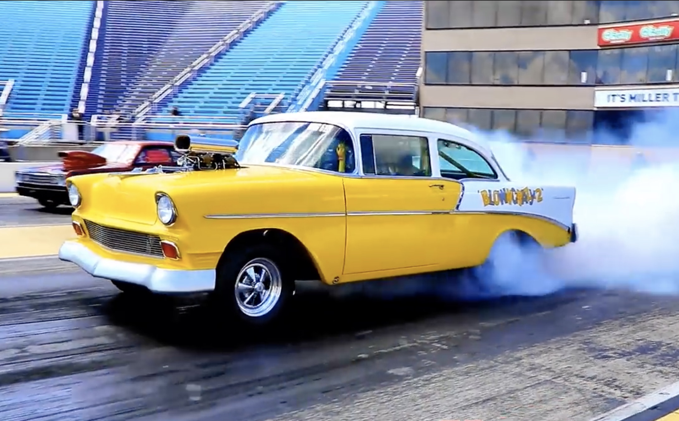 Morning Symphony: Alcohol Injected, Supercharged Rat-Powered ’56 Chevy Goodness!