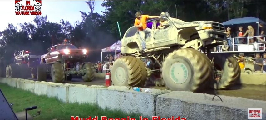 Watch The Largest Ford Dually In The World Take on Two Mega Trucks In A Tug Of War