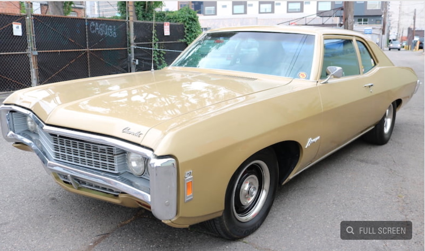 Street Racer Sled: An Air-Ride Equipped, Rat-Motor 1969 Chevrolet Biscayne Up For Auction!