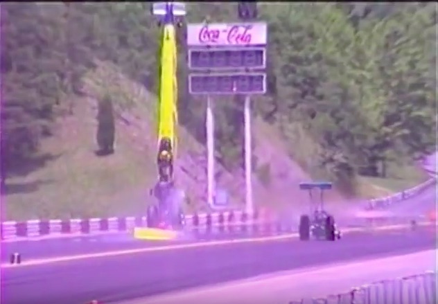 Classic Bristol Video: Watch Doug Foxworth Suffer A Blow Over At IHRA Bristol In 1993 – Crazy Story!