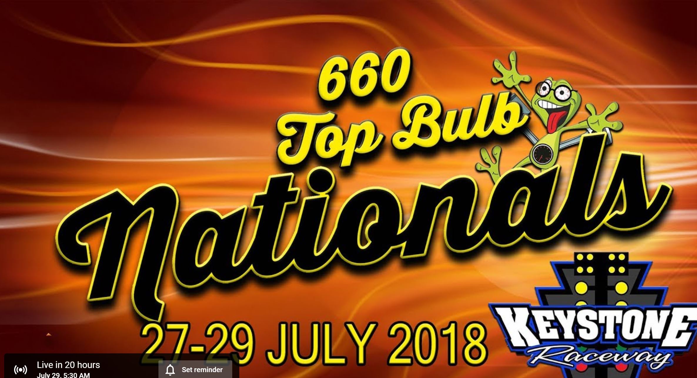 Top Bulb Bracket Racing Action LIVE Right Now! The 660 Top Bulb Nationals Are In Full Effect