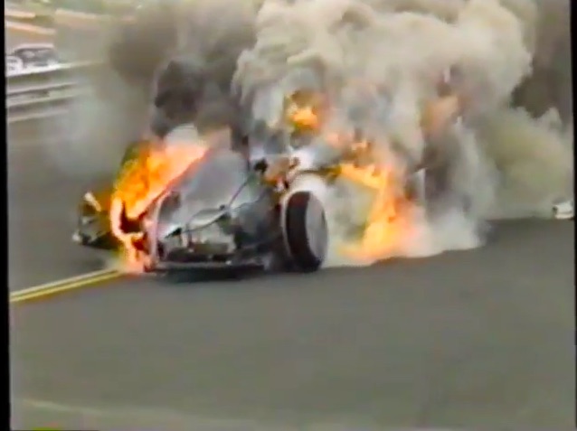 Watch Don Gay Jr’s Awful Funny Car Fire At The 1989 NHRA Mile High Nationals