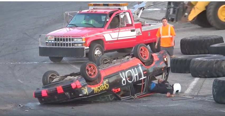 Crazy, Dumb Fun Video: Backwards Racing At Beech Ridge Speedway Is Flipping Awesome (Literally)