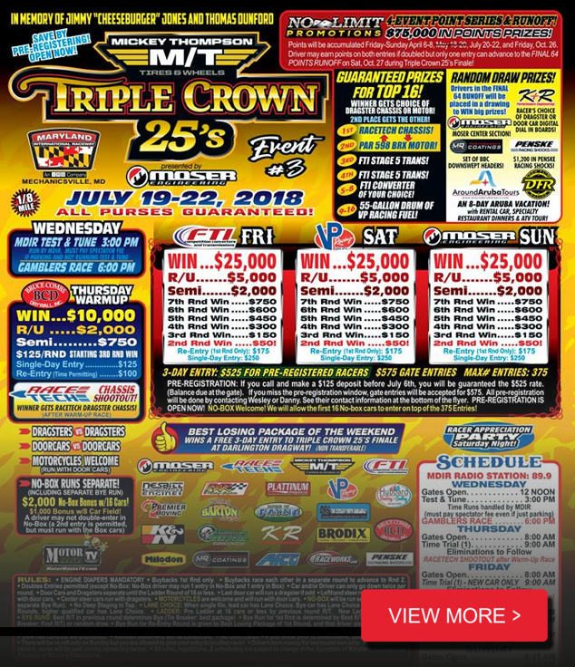 The No Limit Mickey Thompson Tires Triple Crown Is LIVE With A $50k Payday