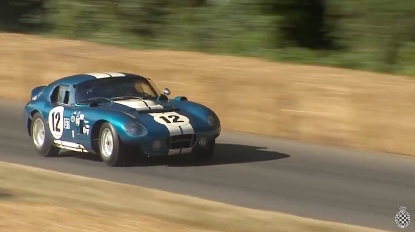 Watch A REAL 1964 Shelby Daytona Coupe Smoke The Tires And Bellow At Goodwood – Oh The Sound!