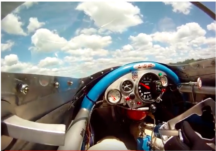 200mph Flathead Video: Ride In This Rear Engine Modified Roadster As It Runs 200.9mph In 1.5 Miles At Loring, Maine