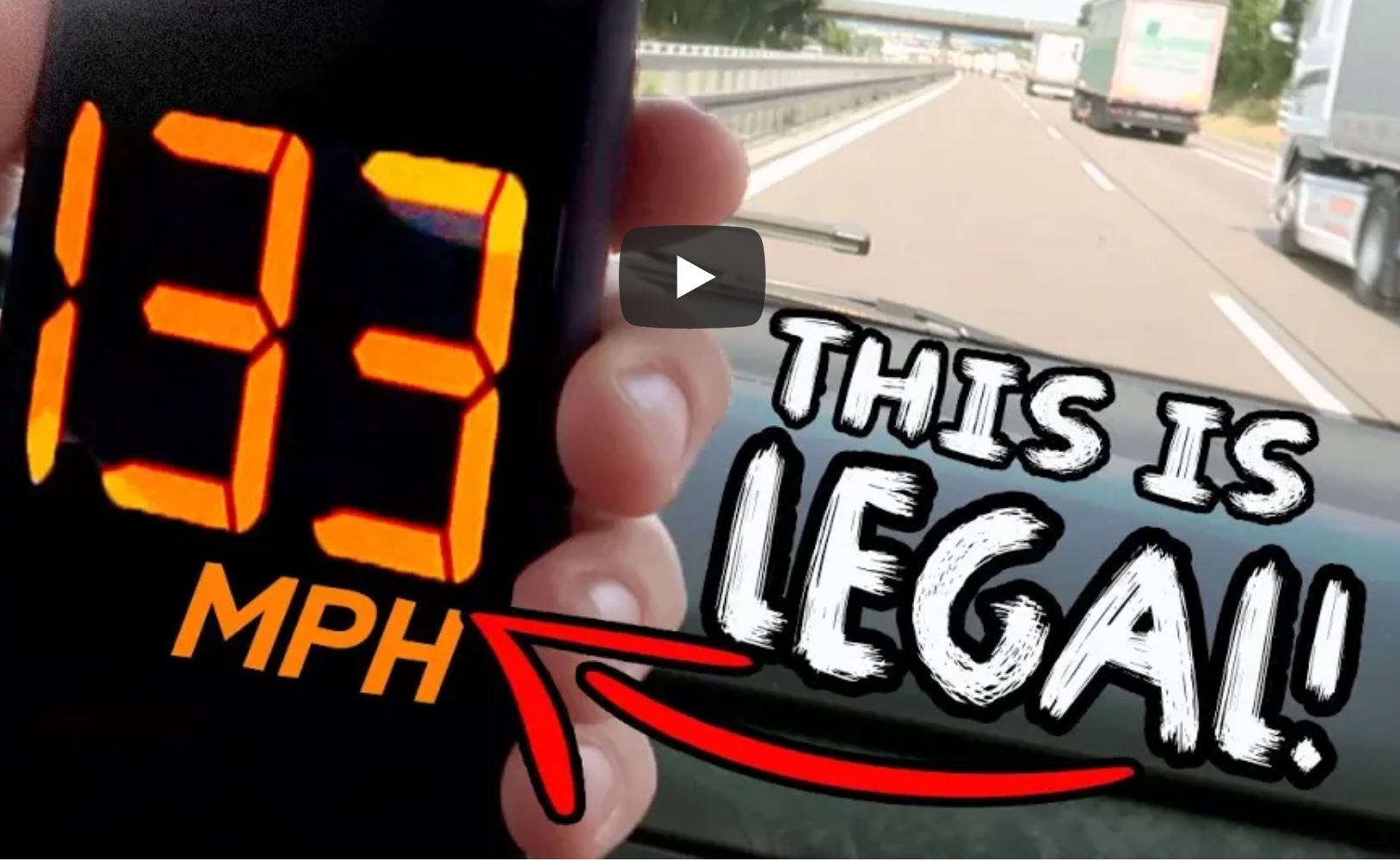 133 MPH On The Highway, And It Is Perfectly Legal! Sign Us Up!