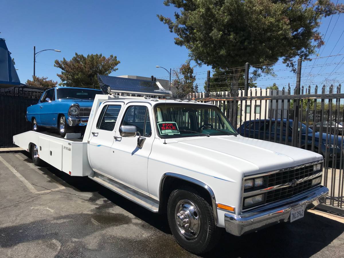 This Incredibly Nice 1990 Chevrolet Crew Cab Ramp Truck