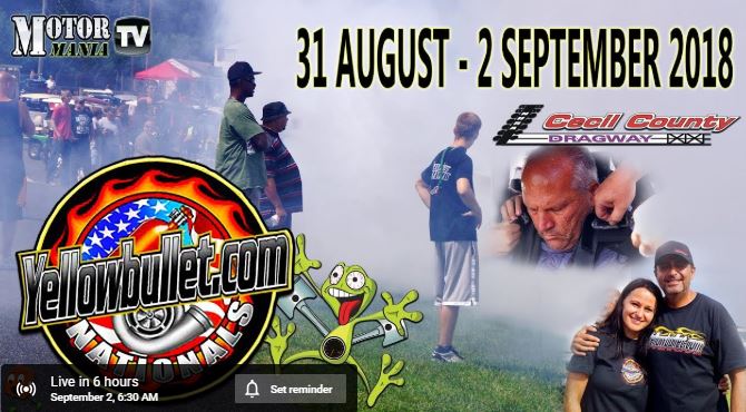 LIVE DRAG RACING: The Yellowbullet Nationals Are On! Sunday’s Finals Are Right Here LIVE!