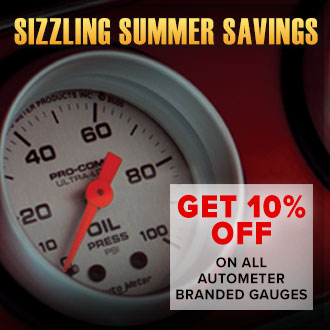 AutoMeter Sizzling Summer Savings: Get 10% Off All AutoMeter Branded Gauges Until October 31st