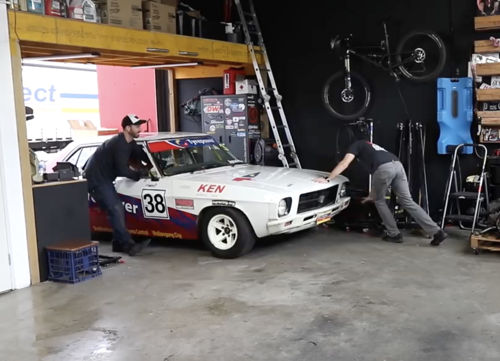 MCM Bought A Classic Race Car! Check Out Their Holden HQ!