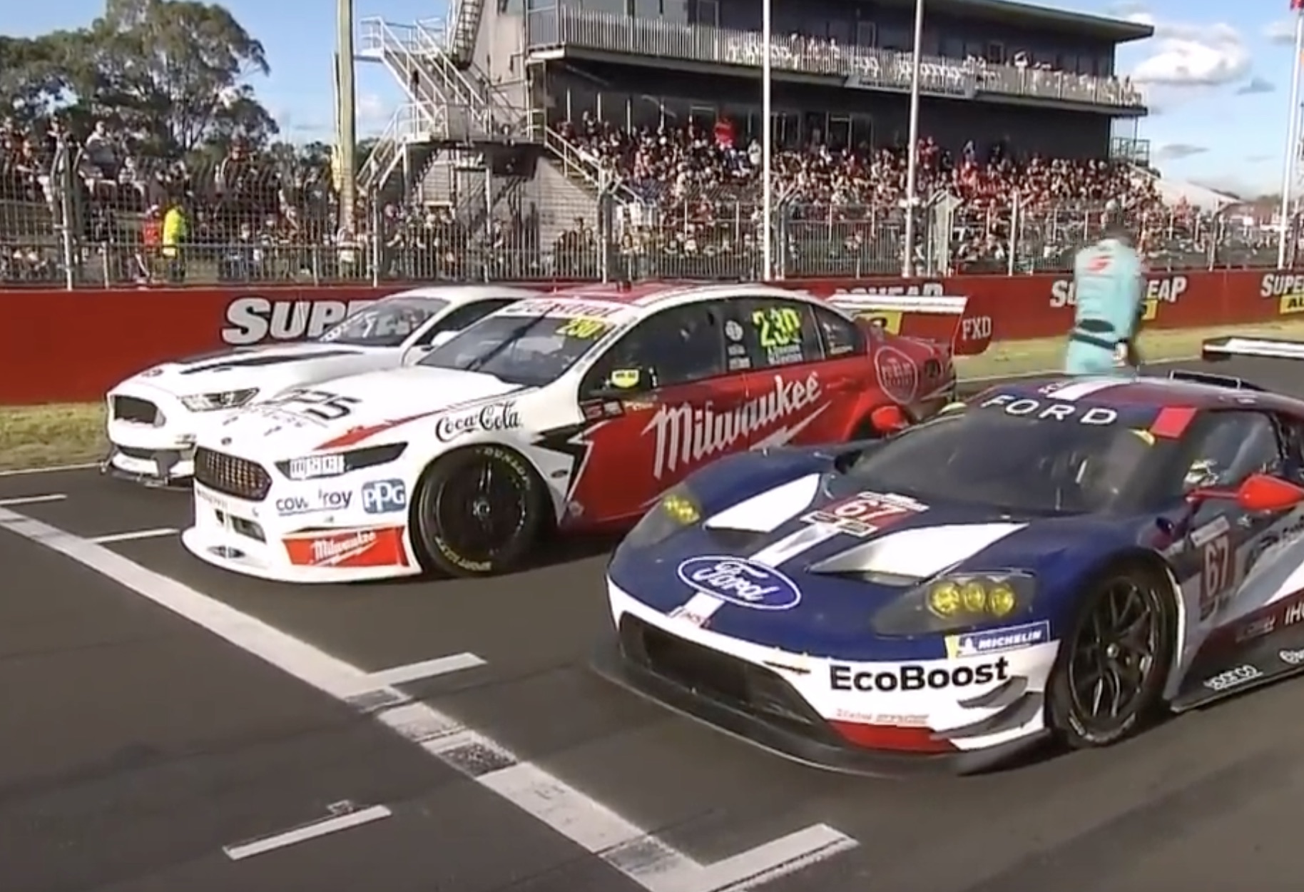 Saying Goodbye To The Ford Falcon At Bathurst The Right Way…Racing It With A Mustang And A GT!