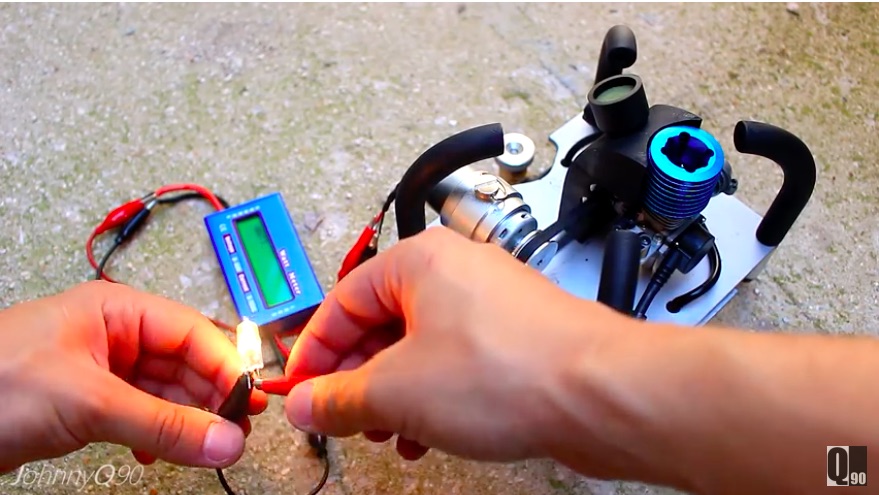 BangShifty Video: Watch A Guy Build A Mini-Nitro Motor Powered Generator From Scratch!