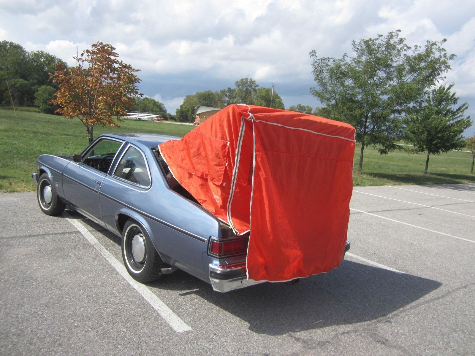 Self-Sufficient: Who Needs An RV When Your 1975 Oldsmobile Omega Has A Tent?