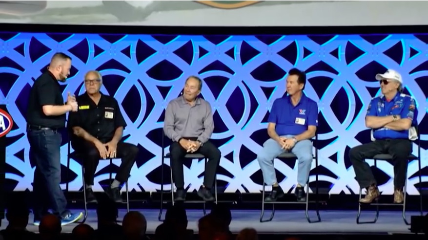 Legends Video: The 2018 NHRA SEMA Breakfast Assembled Amato, Prudhomme, Bernstein, and Force – The Stories Flew!