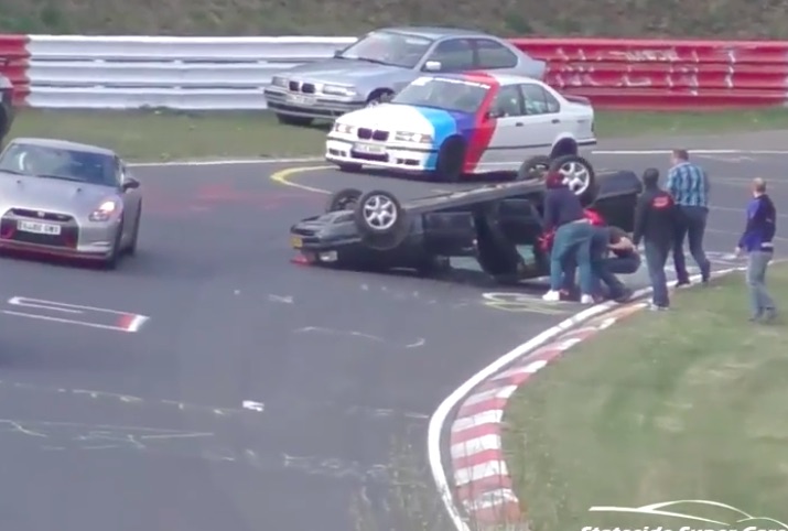 This 2018 Nurburgring Compilation Of Skids, Crashes, and Near Misses, Is Must Watch Stuff