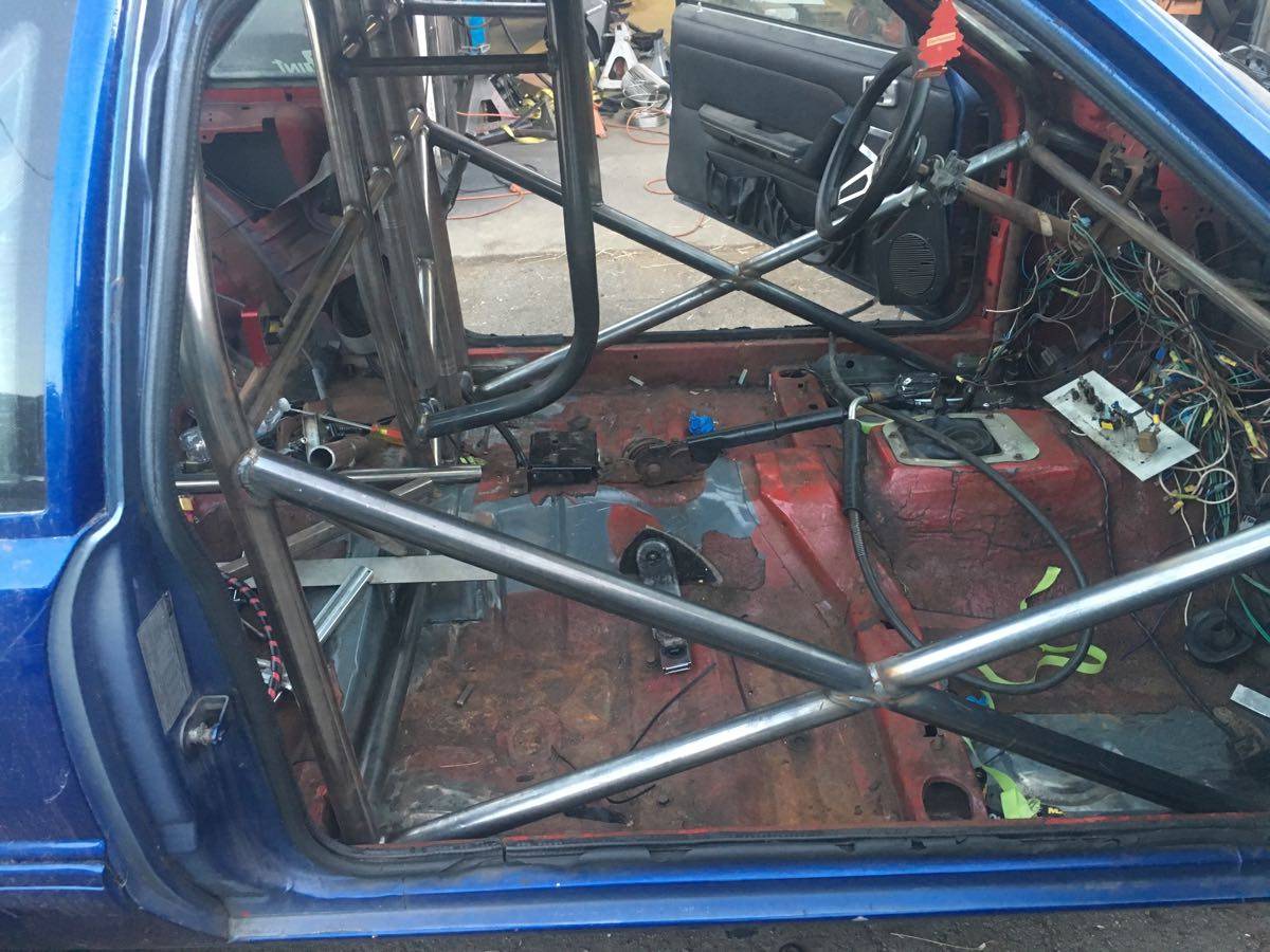 BangShift.com This 1990 Fox Body Mustang Roller Is Caged And Ready For ...