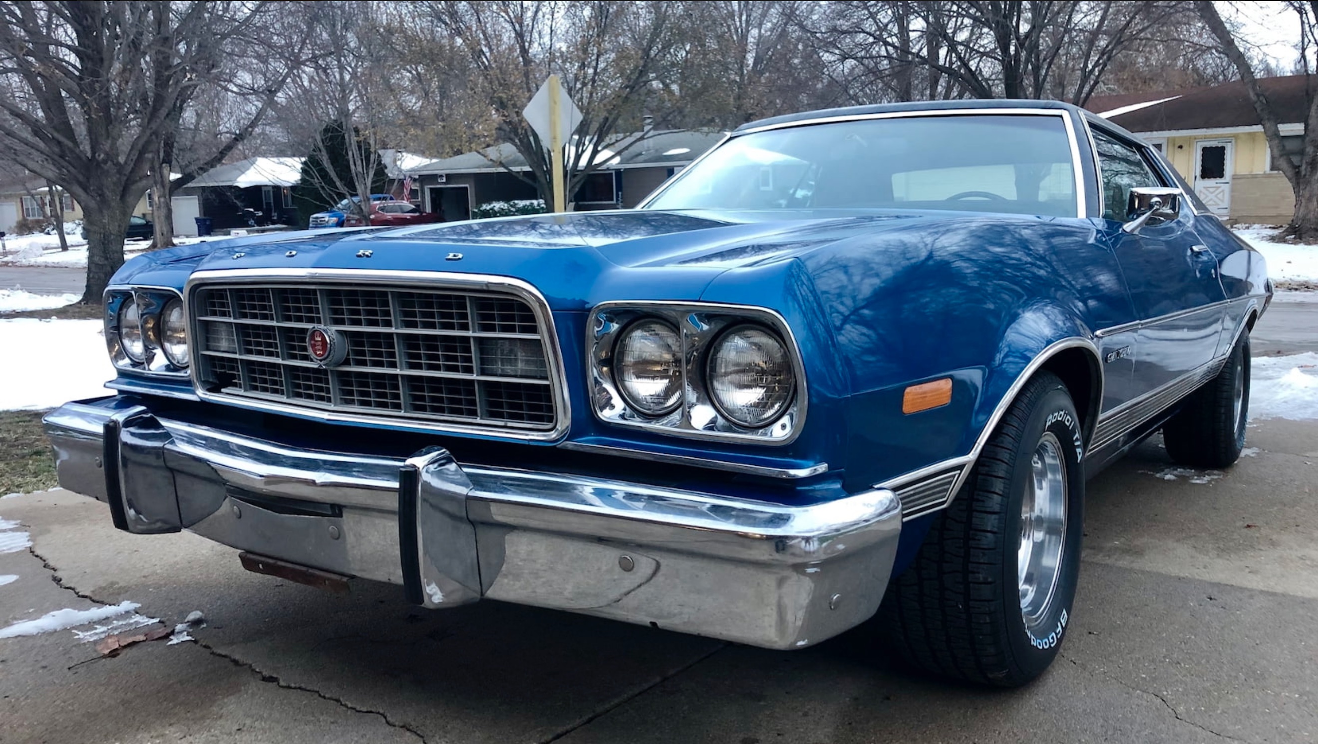 1972 Ford Gran Torino Sport - startup and great exhaust sound! 