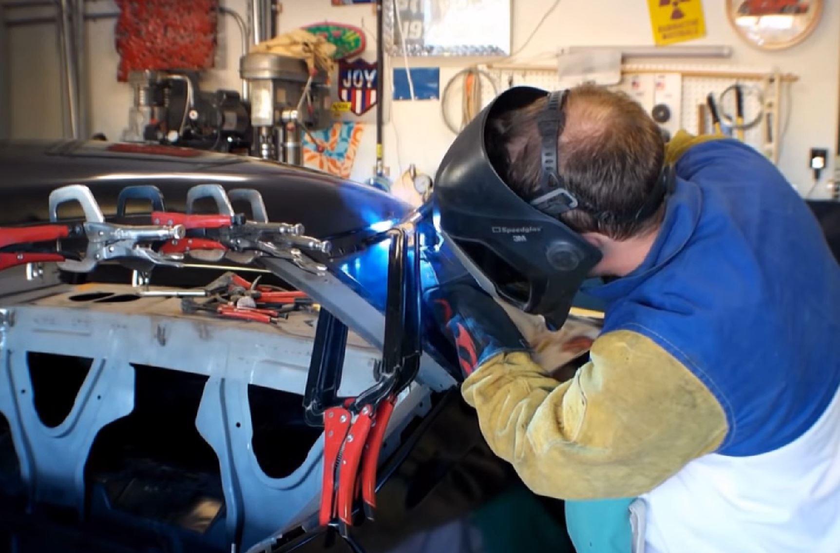 Clamps, Clamps, And More Clamps. Quarter Panels And Roof Install On A 1967 Camaro