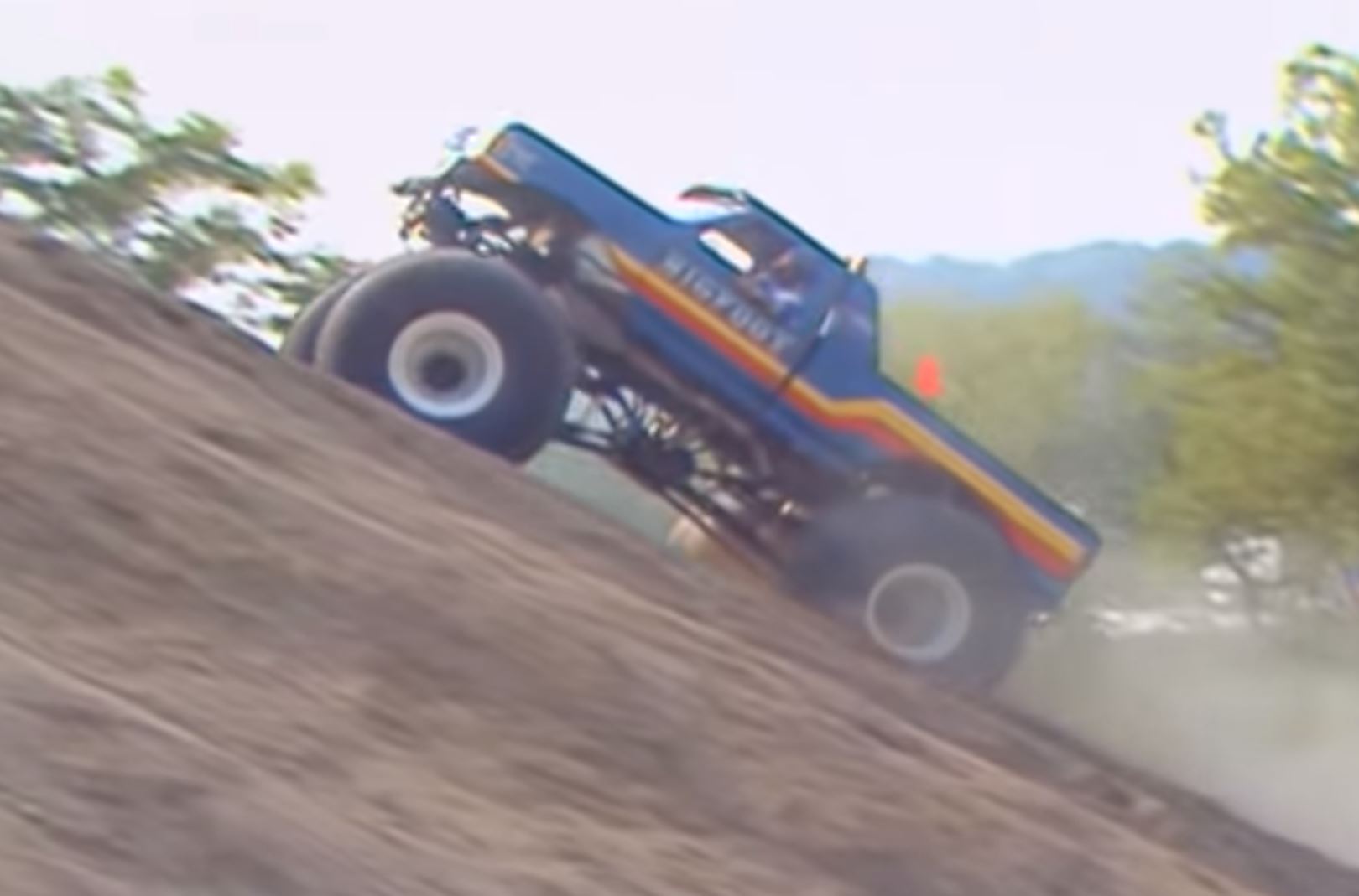 In 1990 Jim Kramer Took BIGFOOT 9 Up The Mountain At Gravelrama!