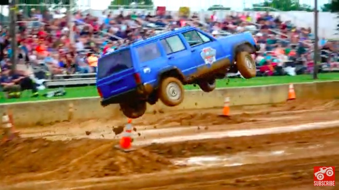 Best of 2019: Te Definition Of Tuff Truck: Watch This Jeep Cherokee Get Pounded!