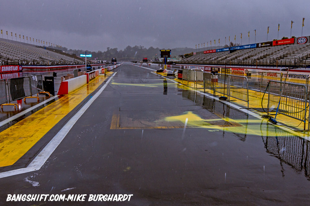 Sunday Washout At 59th Lucas Oil NHRA Winternationals – Monday Eliminations At Pomona!