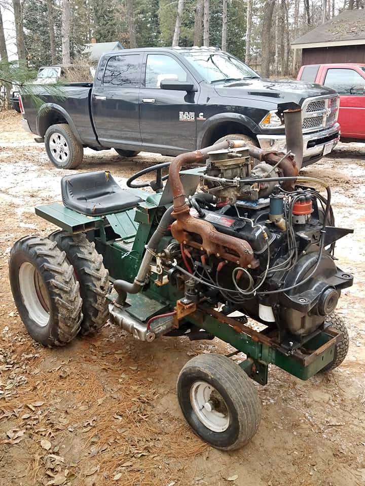 V8 ride on mower sale