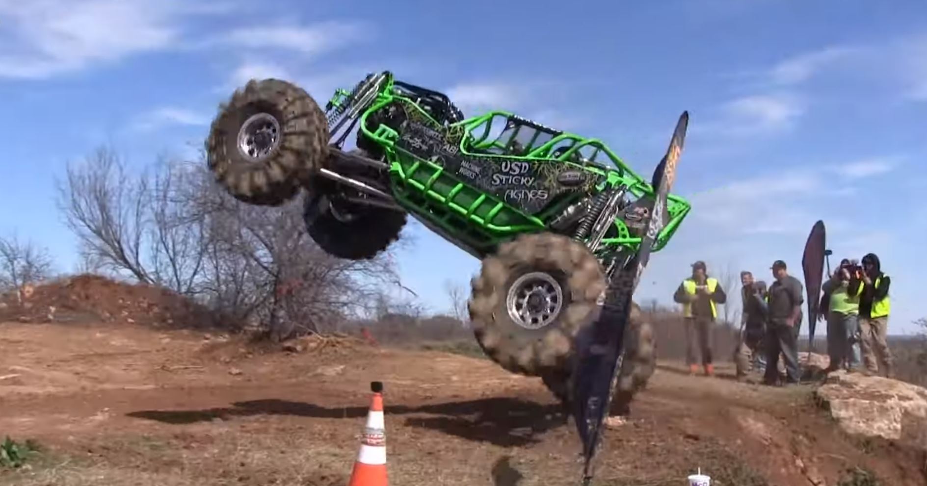 High Flying Rock Bouncers Take On The Dirt Hill Climb At