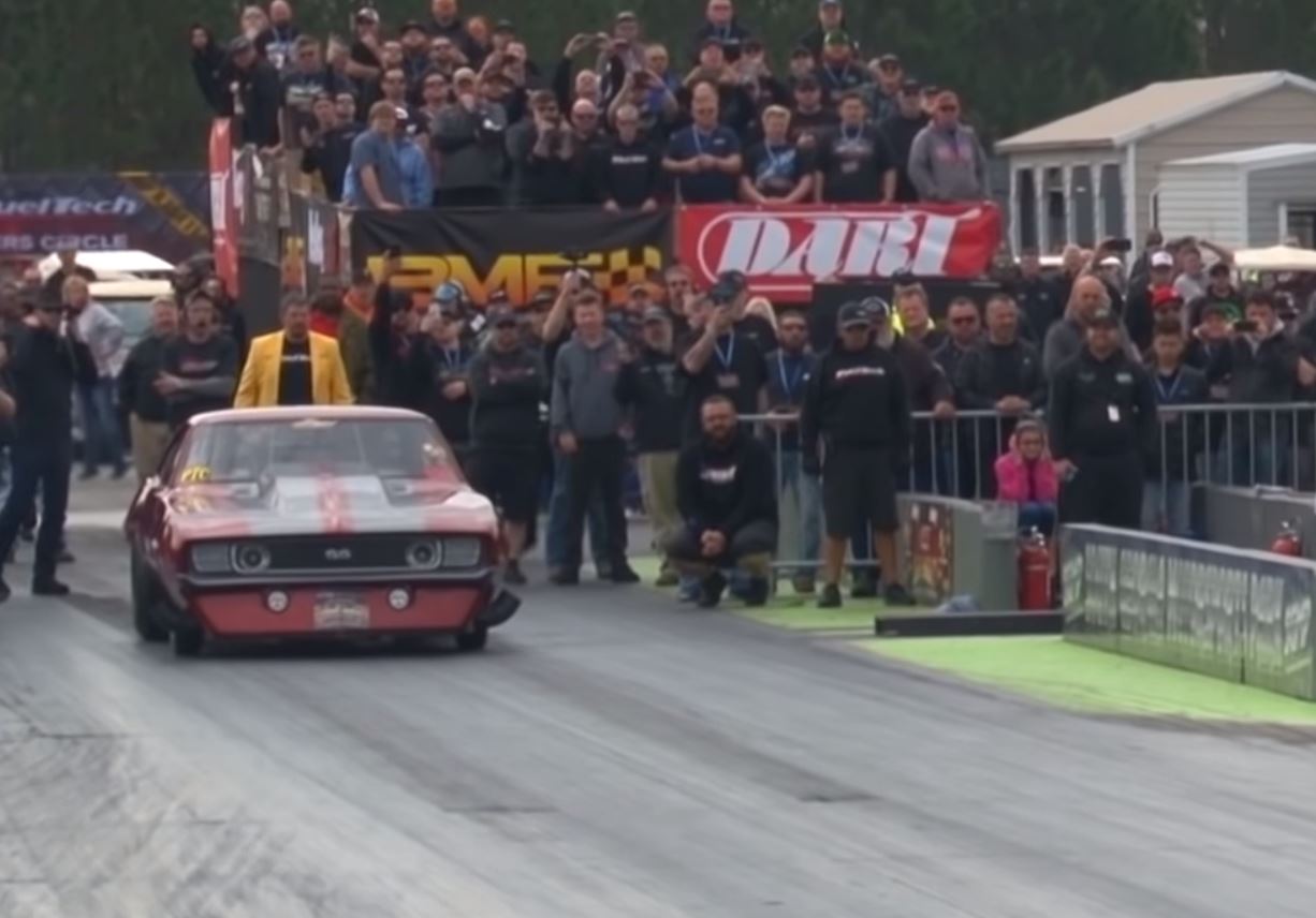 Watch Tim Slavens Run 3.62 At 217 mph To Set The Record In His Bitchin 1969 Camaro Radial Car