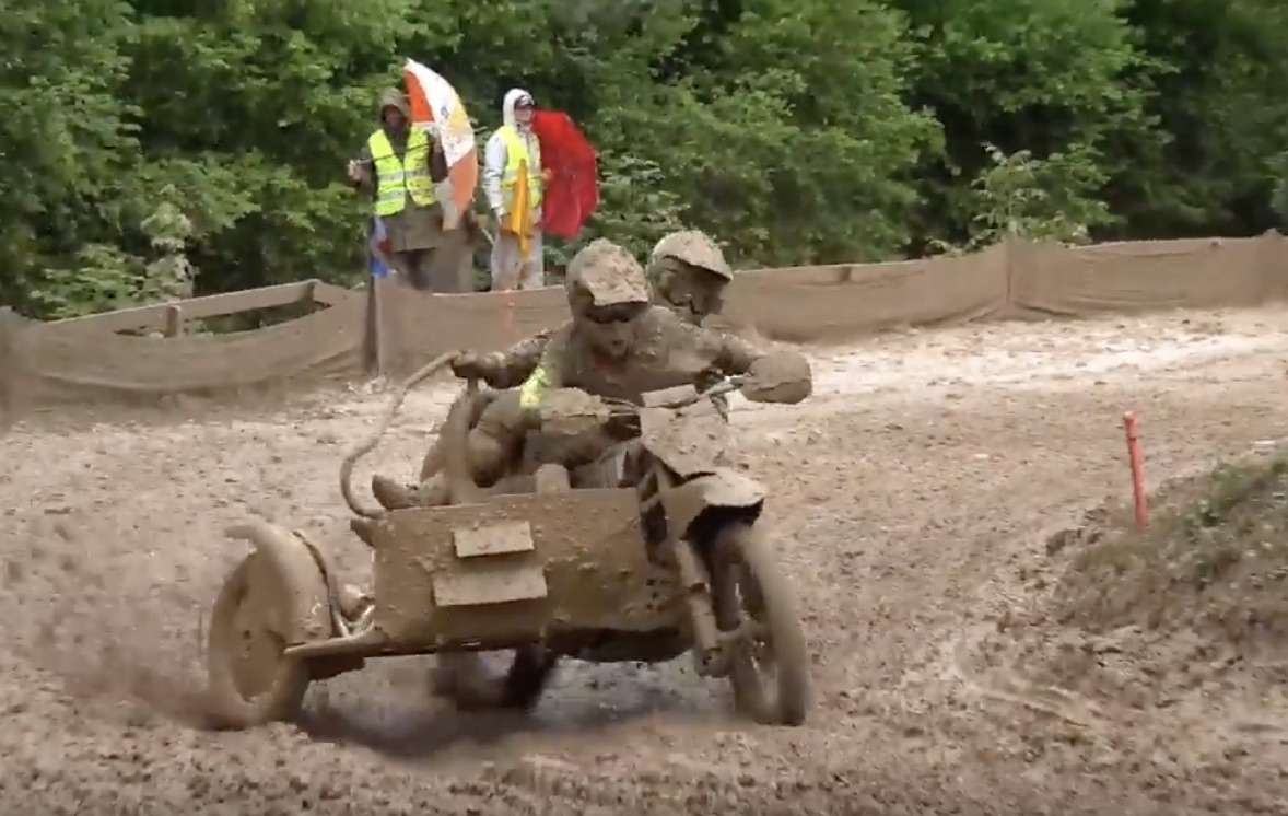 Gluttons For Punishment: Sidecar Motocross Racers In The Mud!