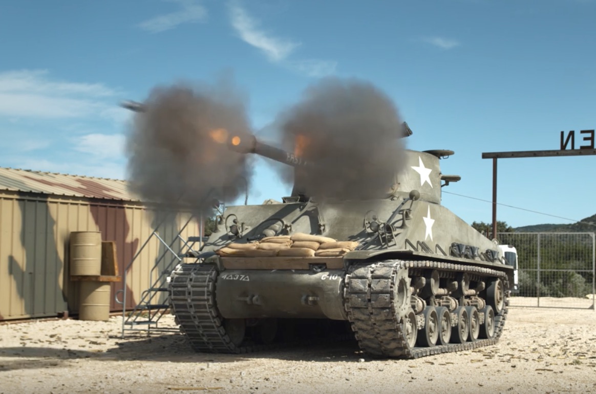 At My Command: The Slow Mo Guys Capture Tank Rounds In Flight!